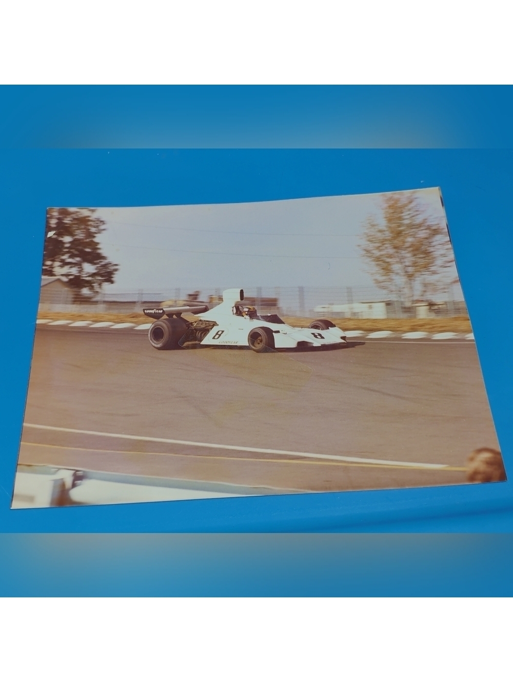 Original 1974 Vintage 8x10 Brabham BT44 F1 Car #8 In A Turn By Will Conrad